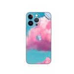 GADGETSWRAP Printed Vinyl Skin Sticker for Apple iPhone 13 Pro Max - pink fluffy clouds.jpg