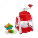 Lumber home and kitchen Ice Gola Maker Ice Snow Maker Machine | Ice Crusher | Indoor Outdoor Manual With Steel Blade & Antislip Grip With Reusable 3 Bowl,1 Glass, 6 Sticks And 1 Dish