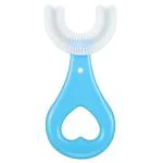 OREAYU U Shaped Toothbrush for Kids, 2-6 Years Kids Baby Infant manual Toothbrush, Food Grade Ultra Soft Silicone Brush Head, Mouth Self Cleaning Tool