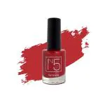 IN5 Chemical and Cruelty Free Spicy Salsa 3D Shine Nail Polish with Glossy Finish - 10 ml