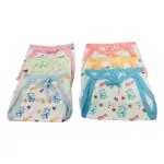 Crawl'in Multicolor Baby Premium Nappies Washable Reusable (0 - 6 M+ ) Set of 6