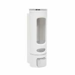 Elegant Casa Soap Dispenser for Soap Shampoo Conditioner Ideal for Washrooms, Homes, Schools, and Offices, With Soap Drop Flow Control Button for 400 Ml Wall Mounted (White)