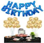 FANEX Solid Latex Happy Birthday Letter Balloon Set (Pack of 33)