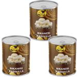 SAVIBITE Bikaneri Rasgulla | White Chhena Spongy Balls With Sugar Syrup | Rakshabandhan Sweet | Tin Gift Pack For Festivals | 400g ( Pack of 3 )