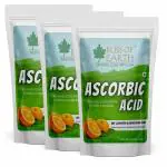 Bliss of Earth Ascorbic Acid Powder Food Grade Vitamin-C Rich boost immunity, Skin, face 3x113GM