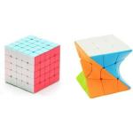 WORLD WIDE WISHES Challenging High Speed Smooth And Curve Magic Cube - Pack Of 2