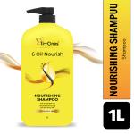 TryOnes 6 Oil Nourishing Shampoo 1000ml, 6 Nutrive Oil with Strong And Long Hair, Dull And Dry Hair.