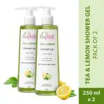 La Pink Tea & Lemon Shower Gel with White Haldi for Glowing and Refreshing Skin (Pack of 2)
