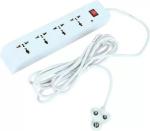 FLANKER 4 Meter Extension Board Long & Heavy Wire Multi Extension Cord 4 Socket with 1 Switch