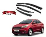 Auto E-Shopping Chrome Line Door Visor for Ford Figo Aspire Model 2015 Onwards Set of 4 Pieces