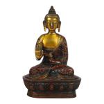 ARTVARKO Brass Abhaya Mudra Buddha Idol - 7 inch