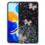 ZORZO Redmi Note 11, Note 11s 4G Back Case Cover for Girls | Sparkle Glitter | Stylish | Partywear | for Ladies Women Back Case Cover for Redmi Note 11, Note 11s 4G- Black
