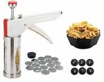 KAYAAN Stainless Steel Kitchen Press Sev Sancha, Chakli Maker Hand Press Farsan Namkeen Snacks Maker