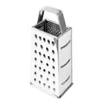 ESTOILE Stainless Steel Multi-Purpose Grater and Slicer with 4 Sides for Cheese, Vegetables, Ginger, Garlic. Premium Kaddukas Shredder for Kitchen