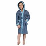 Rangoli Premium Kids Bathrobe for Girls & Boys, 100% Bamboo, 600 GSM, Super Soft & Absorbent (7 Years-8 Years, Dark Blue)