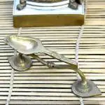 Vintage Gulley Brass Pooja Oil Jot Diya with Handle
