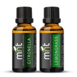 MNT Combo Set Of Mosquito Repellent Citronella Oil and Lemongrass Essential Oil Each 15 ml