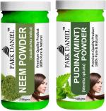 Park Daniel Pure And Natural Neem Powder And Pudina Powder, 100 G Each (Combo Of 2) |Hair Care|Dandruff Control hair Powder|Healthy Strong Hair Mask