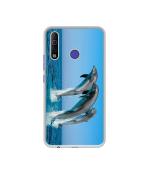 Casotec Dolphins Jump Water DesignPrinted Silicon Soft TPU Back Case Cover for Tecno Camon 12 Air