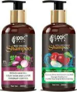 Look Hair Apple Cider Vinegar Shampoo All Hair Types Men and Women 600 ml