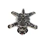 Hadi Carpet Hand-Tufted Tiger Rug Skin Shape 100% Woolen Carpet Home Decorative for Living Room Bedroom Guest Room Tiger Skin Rug