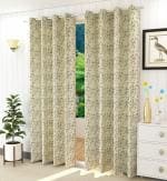 JARS Collections Set of 2 Velvet suede Blackout Cream Window Curtains(4x5 ft)