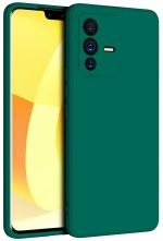 Candy Soft Matte finish Silicon Mobile Cover For VIVO V23 5G(Green)