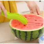 MyHomesWolrd Plastic Multicolour Watermelon Cutter Slicer- Fruit Cutter