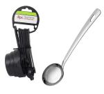 URBAN BUY Plastic 8 Pieces Measuring Cups and Spoon Set With Stainless Steel Pure SS Chamcha Spoons and (Multicolour & Pack of 2).