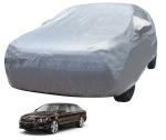 Auto Hub Car Body Cover Compatible with Skoda Superb with Mirror Pockets, Triple Stitched, Water Resistant Car Cover, Metallic Silver