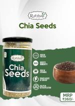 RABHAJI Chia Seeds 225g| Omega-3 Seeds for Eating| Non-GMO and Fibre Rich Seeds|