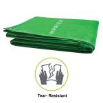 MIPATEX 150 GSM Tarpaulin Sheet with Aluminium Eyelets Green 30 x 30 ft