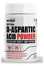 NUTRIJA D-Aspartic Acid (DAA) 100% Pure Powder - 50 Grams
