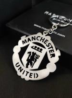 Madhechi Grey Stainless Steel Man U Keychain For Unisex