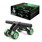 Wearslim Professional Abs Workout 4 Wheel Ab Roller Perfect Home Gym Equipment for Men and Women Exercises - Multicolor