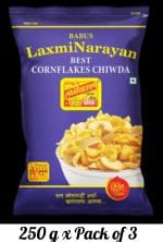 BABUS Laxminarayan Cornflakes Chiwda 0.75kg ( 250g * pack of 3 )