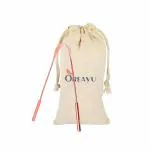 OREAYU Copper Tongue Cleaner, Fights Bad Breath, 100% Pure Copper Tongue Cleaner with Handy Grip with Cotton Travel Bag Based on Ancient Ayurveda Culture