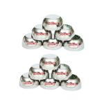 METKING Stainless Steel Heavy Gauge Solid Bowl Set - Big Bowl with Mirror Finish, Mixing Bowl & Katori (12 Pieces)