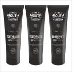 The Mouth Company Activated Charcoal Toothpaste for Deep Cleansing & Teeth Whitening, 100% Vegan 75g (Pack Of 3)