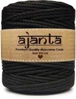 Macrame Black Regular Thread 50 m