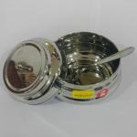 Horizon Stainless Steel Ghee Pot Dwarika Ghee Pot Plain: Elevate Your Cooking with Timeless Simplicity SIZE - 2