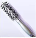D-Top plastic Round Rolling Curling Comb Hair Brush For Men And Women ()