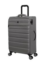 it luggage Census Grey Medium 71cm Softsided 8 Wheel Trolley Bag Luggage Trolley Medium Suitcase Check in Luggage