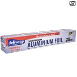 KCOFOIL Aluminium Foil 25 Meters deliwrap|11micron|Food Wrapping ,Packing, Grilling ,Storing and Serving|Pack of 1