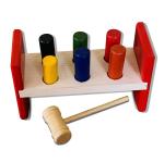 Mini Leaves Multicolor Wood Pounding And Hammering Toy Block Punch Drop Instruments Enhancing Early Learning