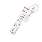 MEPL Extension Board with 2 USB Port And 4 Switch With 2 Meter Wire Suitable for All Over India