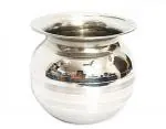 Piplac Heavy Gauge Stainless Steel Lota/Kalash/Milk Pot - 1.5 Litre Silver