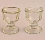 HEALTHANDWEALTH Glass Eye Wash Cup for Keep Your Eyes Clean and Healthy | Soothing Relief Transparent set of 2