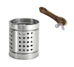 FIRST FRONT Stainless Steel Cutlery Holder With 10 Mtr PVC Rope and (Multicolour, Pack of 2)
