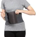 Misr Zone Black Abdominal Belt Lower Back Brace Provides Pain Relief Abdomen Support - 36 - 32 Cm